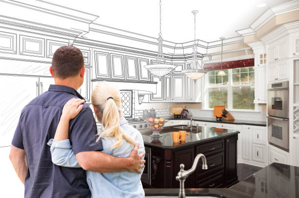 Kitchen flooring installation in McLean by JMT Kitchen Cabinet
